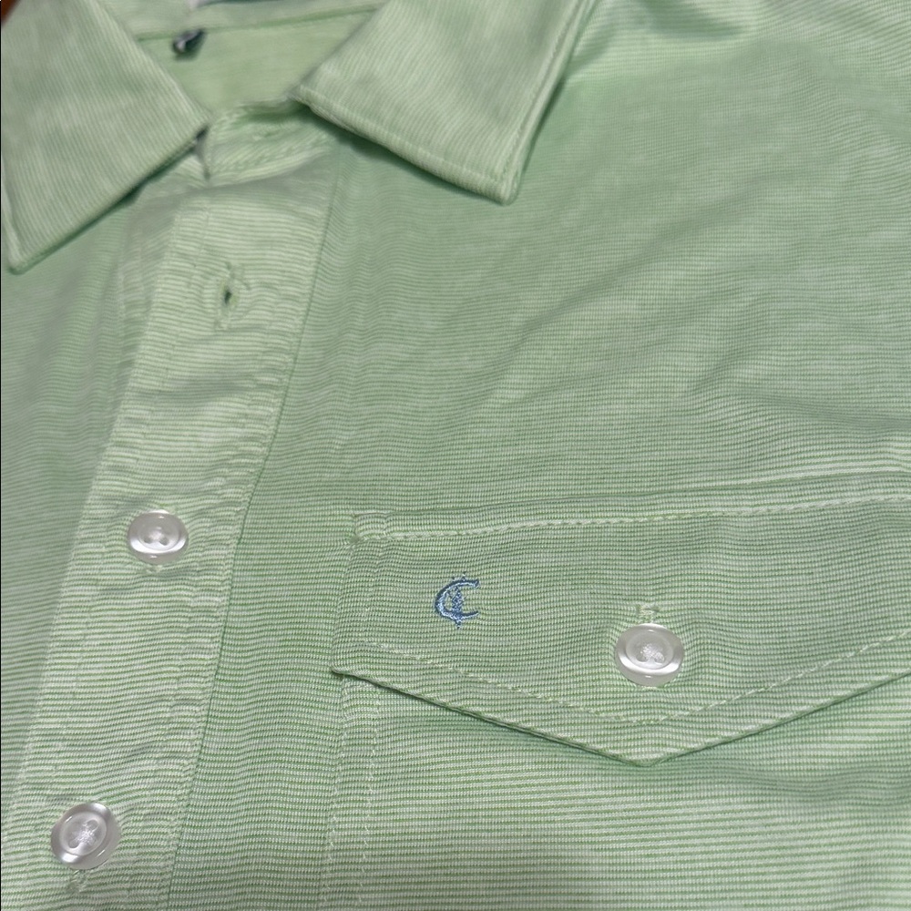 Criquet Light Green Men’s Polo Shirt - Picture 14 of 14